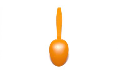 Turuncu plastik kaşık