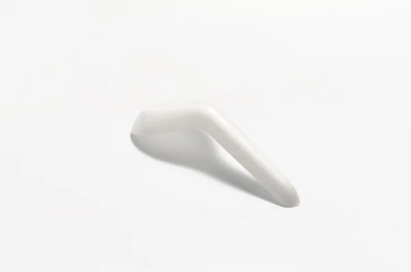 Cuchara de plástico blanco — Foto de Stock