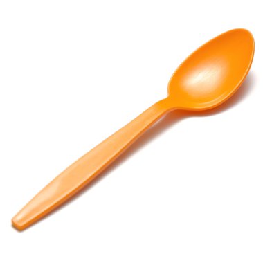 Turuncu plastik kaşık