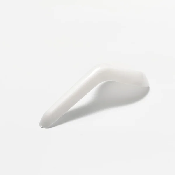 Colher de plástico branco — Fotografia de Stock