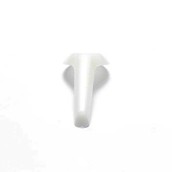 Cuillère en plastique blanc — Photo