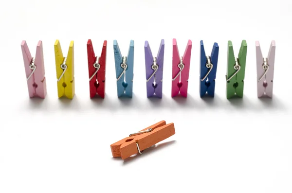 Kleurrijke doek pin — Stockfoto
