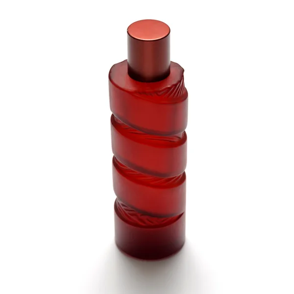 Frasco de perfume vermelho — Fotografia de Stock