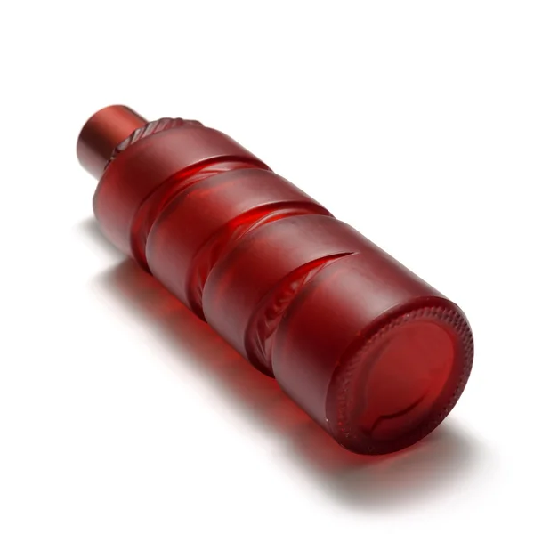 Red perfume bottle — Stock Photo, Image