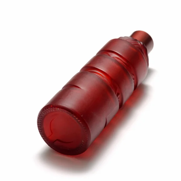 Red perfume bottle — Stock Photo, Image