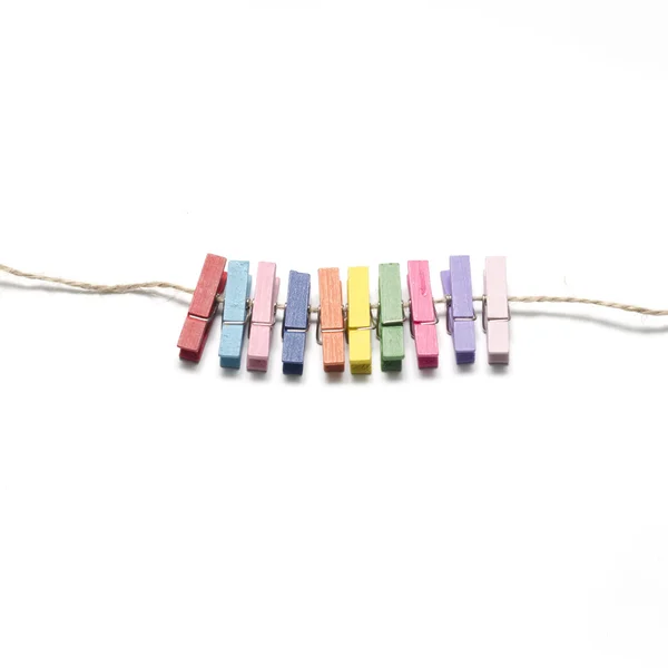 Colorful cloth pin — Stock Photo, Image