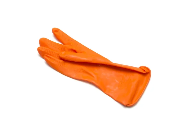 Gant nettoyant orange — Photo