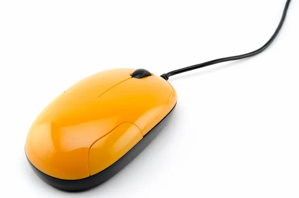 Ratón naranja ordenador — Foto de Stock