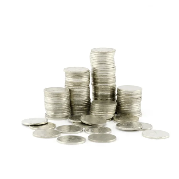 Silver coin — Stock Photo, Image