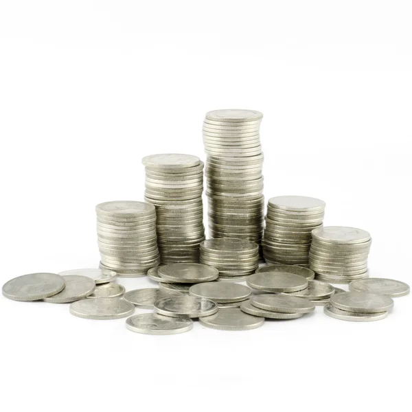 Zilveren munt — Stockfoto