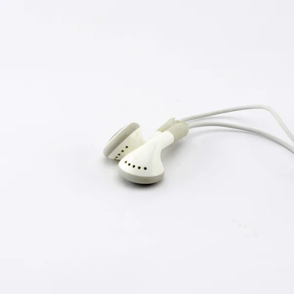 White earphone — Stock Photo, Image