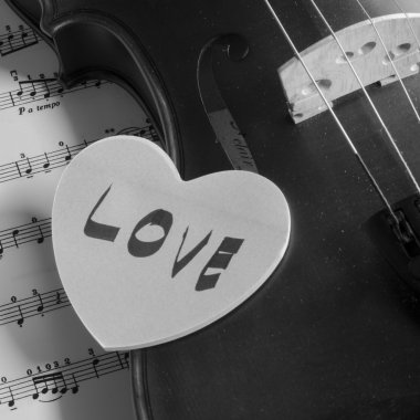 siyah ve beyaz keman