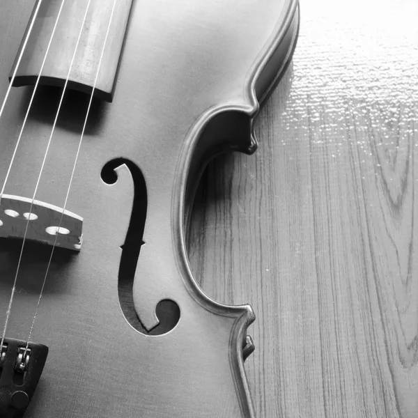 Violino bianco e nero — Foto Stock