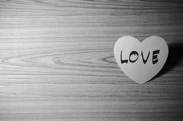 Black and white paper heart — Stock Photo, Image