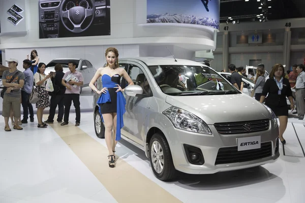 BANGKOK,THAILAND - APRIL 4 : new suzuki ertiga show on April 4,2 — Stock Photo, Image