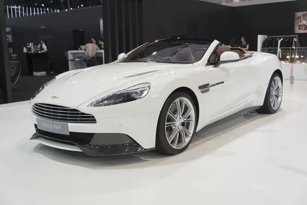 Bangkok, Tayland - 4 Nisan: Aston Martin vanquish Nisan gösteri