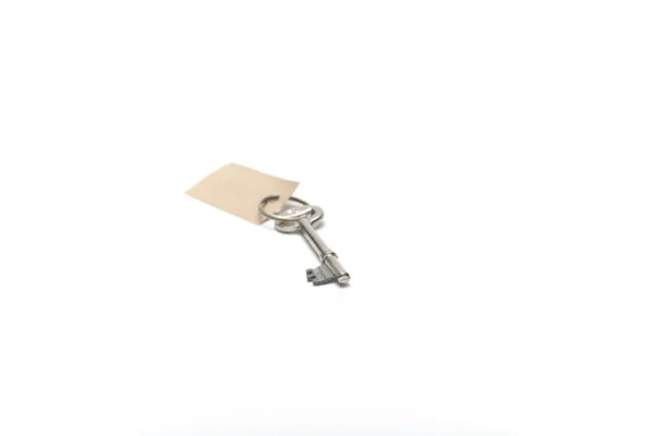 Key with blank tag — Stock Photo, Image