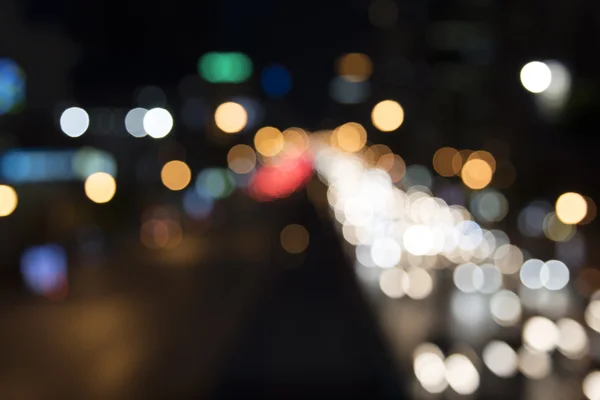 Defocused car lights — Stock Photo, Image