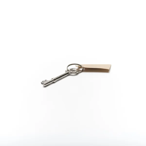 Key with blank tag — Stock Photo, Image