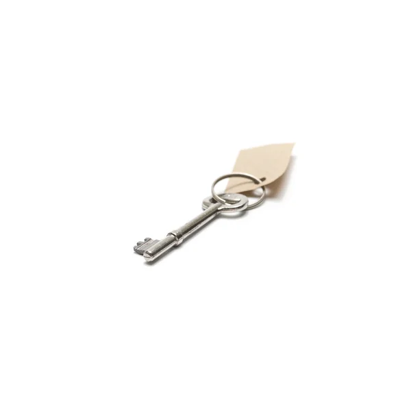 Key with blank tag — Stock Photo, Image