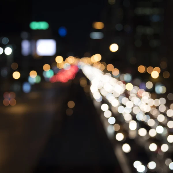 Defocused car lights — Stock Photo, Image