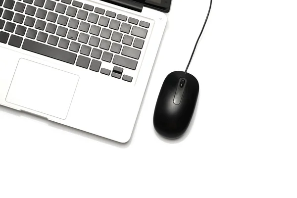 Laptop and mouse — Stock Photo, Image