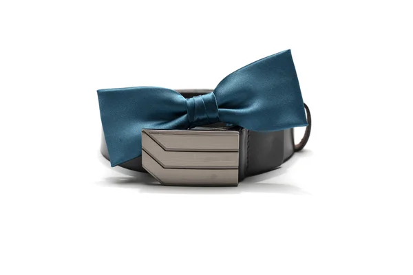 Bow tie and belt — Stock Photo, Image