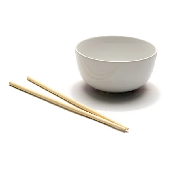 Tom skål och chopstick — Stockfoto