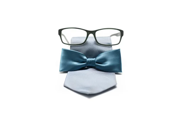 Kravat ve yay ile gözlük — Stok fotoğraf