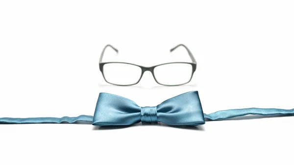 Bow tie and eyeglasses — Stock Photo, Image