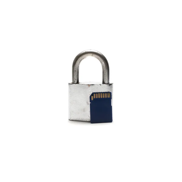 Sd card lock — Stock Photo, Image
