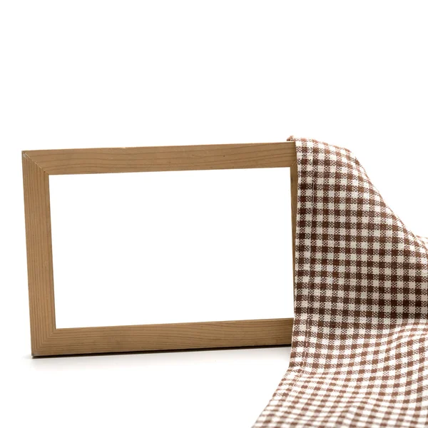 Foto frame en keuken handdoek — Stockfoto