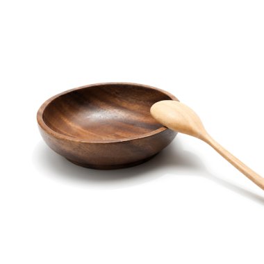 ahşap kase ve kaşık