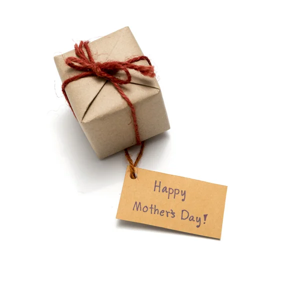 Happy mother's day card and gift box — Stock Photo, Image