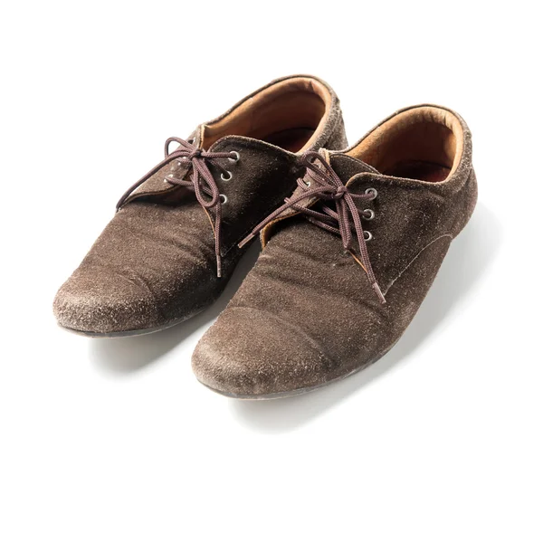 Barna bőr cipő — Stock Fotó