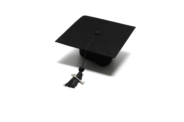 Graduation cap with key — Stock Photo, Image