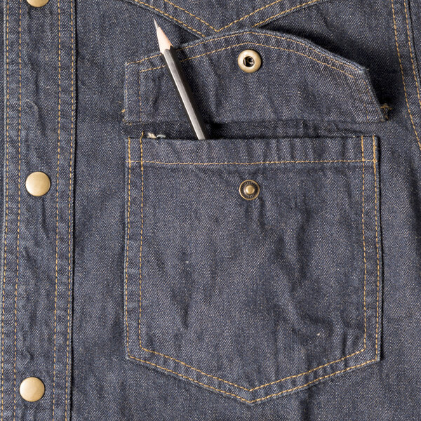 pencil in jean pocket