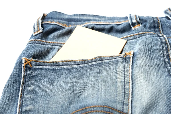 Observera i jean ficka — Stockfoto