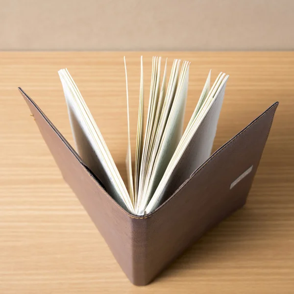 Brown notebook — Stock Photo, Image