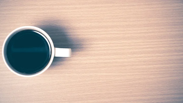 Tazza di caffè nero — Foto Stock