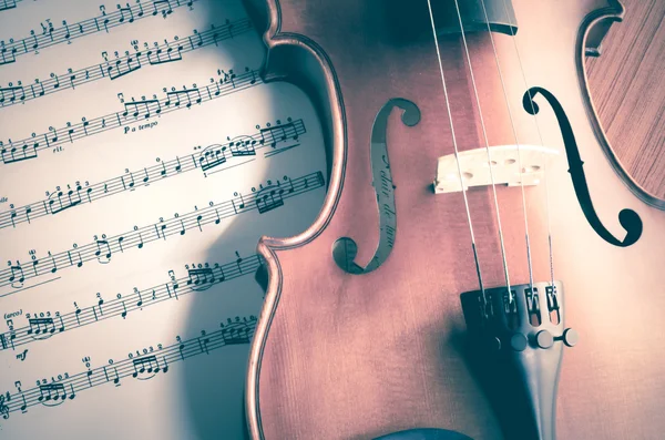 Time to practice violin — Stock Photo, Image