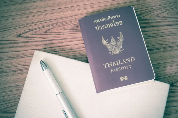 Thajská cestovní pas — Stock fotografie