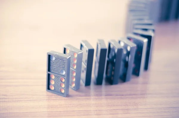 Zwarte domino — Stockfoto