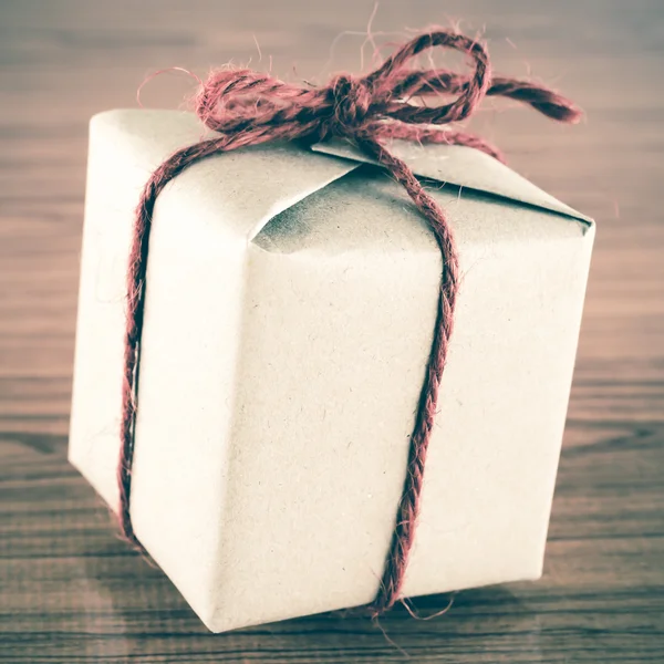 Brown gift box — Stock Photo, Image