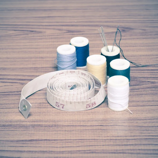 Sewing kit on table — Stock Photo, Image