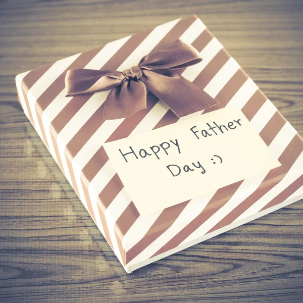 Gift box with card — Stock Photo, Image