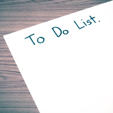 ödev yapılacaklar listesi