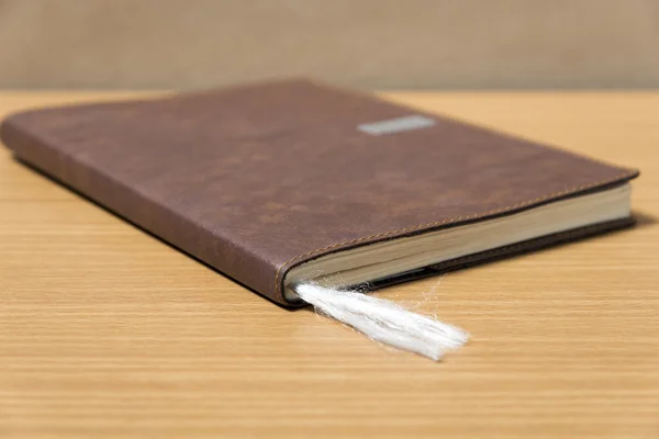 Brown book on table — Stock Photo, Image