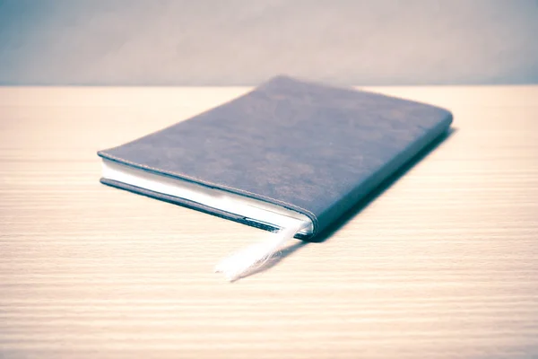 Brown book on table — Stock Photo, Image