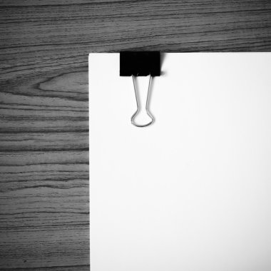 Kağıt ahşap siyah ve beyaz renk tonu stil üzerinde